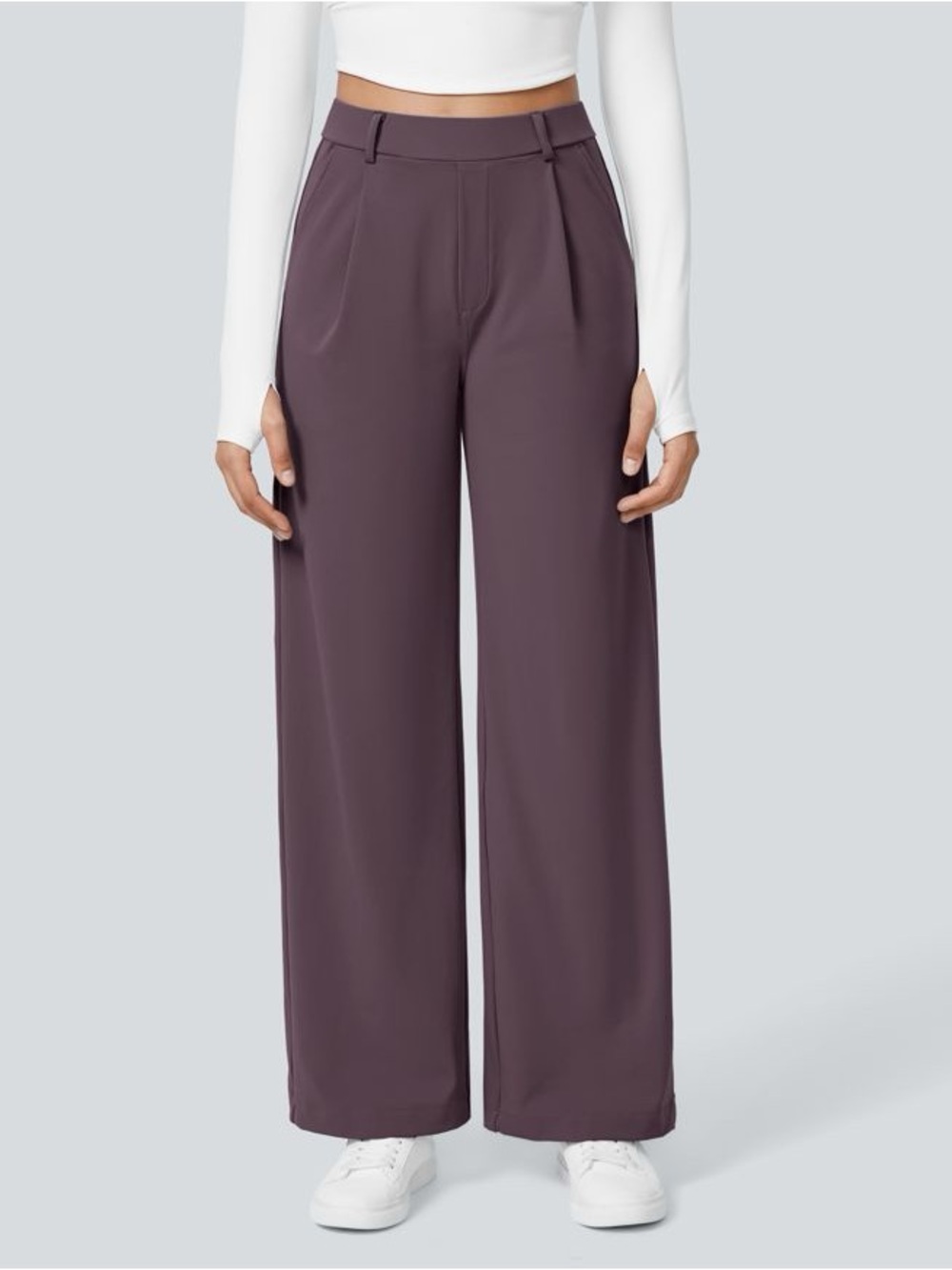 Halara Flex™ DayStretch High Waisted Pocket Straight Leg in
Dusky Evening purple